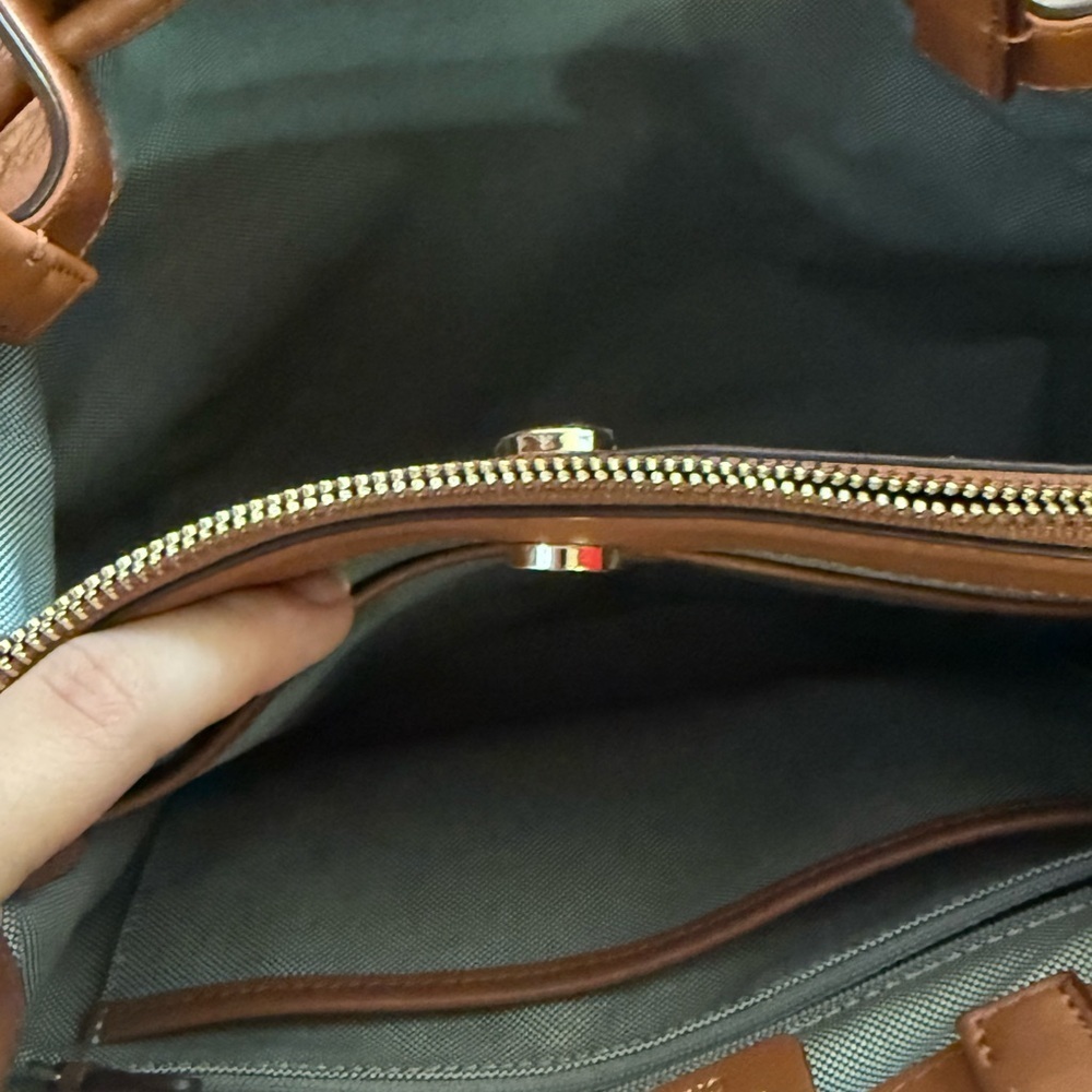 Cole Haan Tan Leather Shoulder Bag - Picture 9 of 9